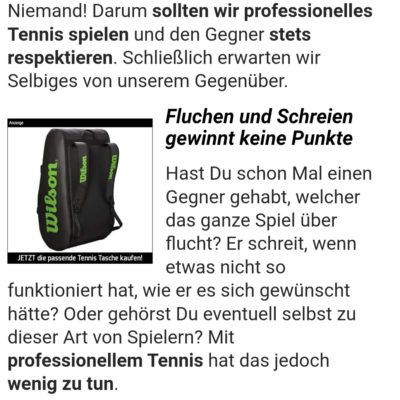 Werbebanner auf Sandplatz-Tennis