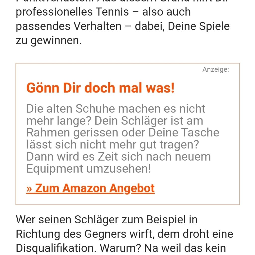 Textlink Werbebanner