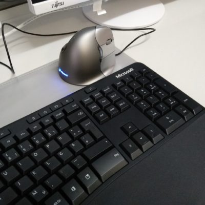 Ergonomische Maus und Tastatur