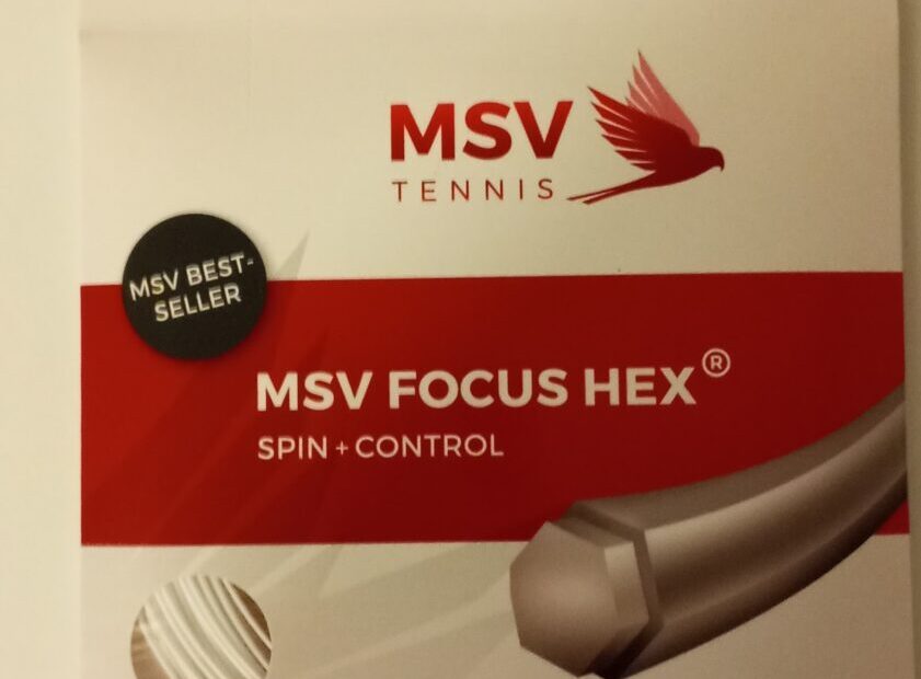 MSV Focus HEX Tennissaite mit Verpackung