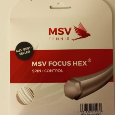 MSV Focus HEX Tennissaite mit Verpackung
