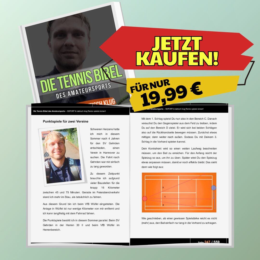 Jetzt die Tennis Bibel des Amateursports als eBook kaufen