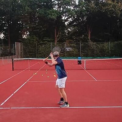Tennis Training Vorbereitung Stopp
