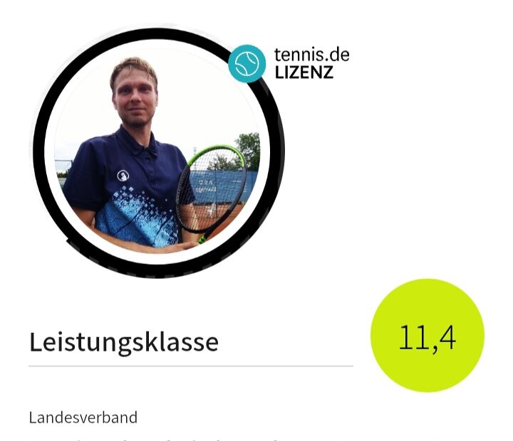 Tennis.de Spielerprofil und Lizenz