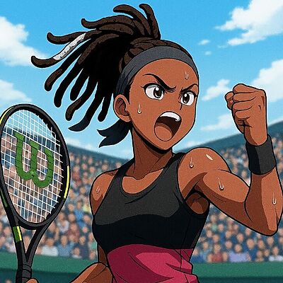 Serena Williams und der Wilson Blade 102 SW CV