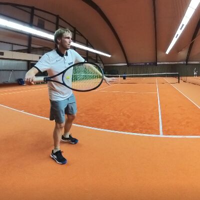 Kirschbaum Flash Shark Helix Praxis Test in der Halle