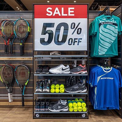 Rabatt Aktion auf Sportartikel